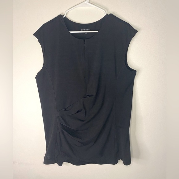 Women’s Athleta Black Tank Top With Back Pocket Size XLT - Picture 1 of 12